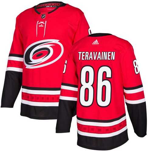 Youth Adidas Carolina Hurricanes #86 Teuvo Teravainen Red Home Authentic Stitched NHL Jersey