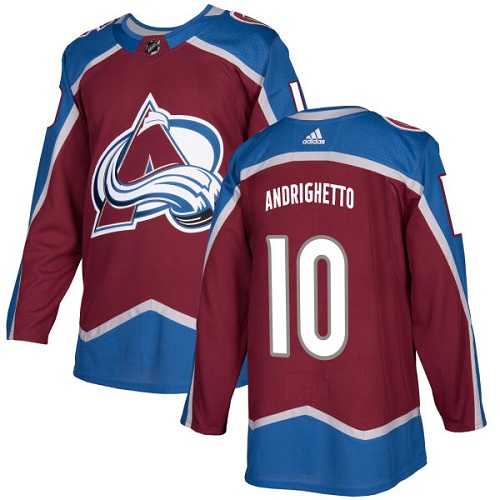 Youth Adidas Colorado Avalanche #10 Sven Andrighetto Burgundy Home Authentic Stitched NHL Jersey