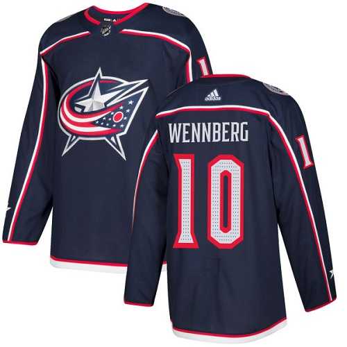 Youth Adidas Columbus Blue Jackets #10 Alexander Wennberg Navy Blue Home Authentic Stitched NHL Jersey