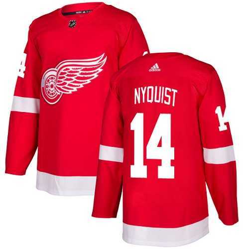 Youth Adidas Detroit Red Wings #14 Gustav Nyquist Red Home Authentic Stitched NHL Jersey