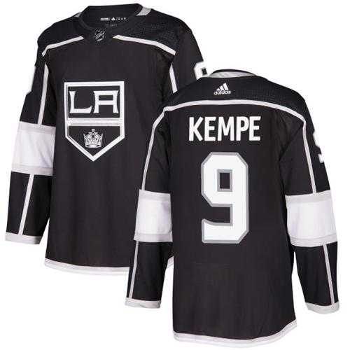 Youth Adidas Los Angeles Kings #9 Adrian Kempe Black Home Authentic Stitched NHL Jersey