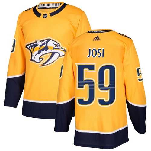Youth Adidas Nashville Predators #59 Roman Josi Yellow Home Authentic Stitched NHL Jersey