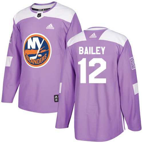 Youth Adidas New York Islanders #12 Josh Bailey Purple Authentic Fights Cancer Stitched NHL Jersey