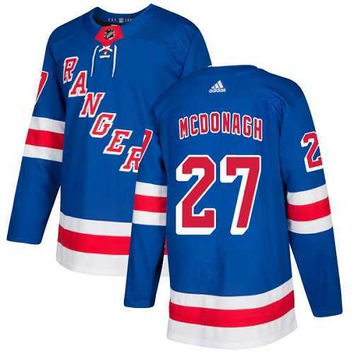 Youth Adidas New York Rangers #27 Ryan McDonagh Royal Blue Home Authentic Stitched NHL Jersey