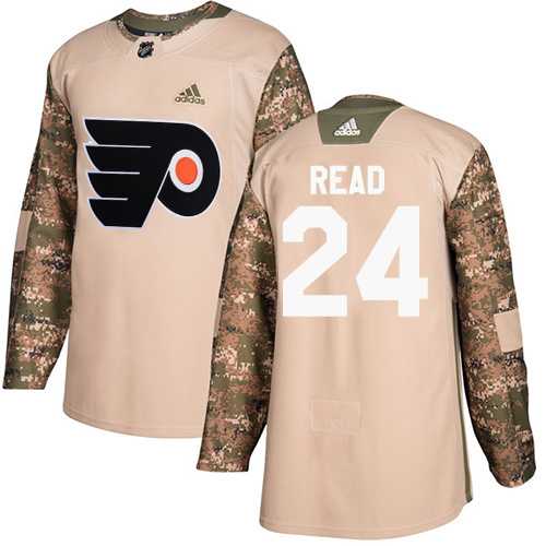 Youth Adidas Philadelphia Flyers #24 Matt Read Camo Authentic 2017 Veterans Day Stitched NHL Jersey