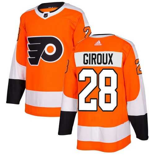 Youth Adidas Philadelphia Flyers #28 Claude Giroux Orange Home Authentic Stitched NHL