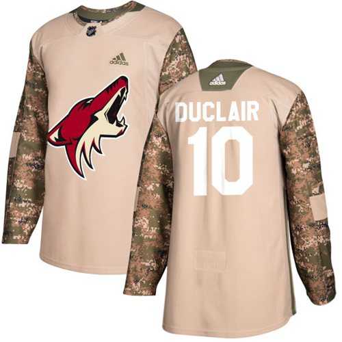 Youth Adidas Phoenix Coyotes #10 Anthony Duclair Camo Authentic 2017 Veterans Day Stitched NHL Jersey