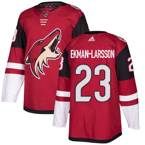 Youth Adidas Phoenix Coyotes #23 Oliver Ekman-Larsson Maroon Home Authentic Stitched NHL Jersey