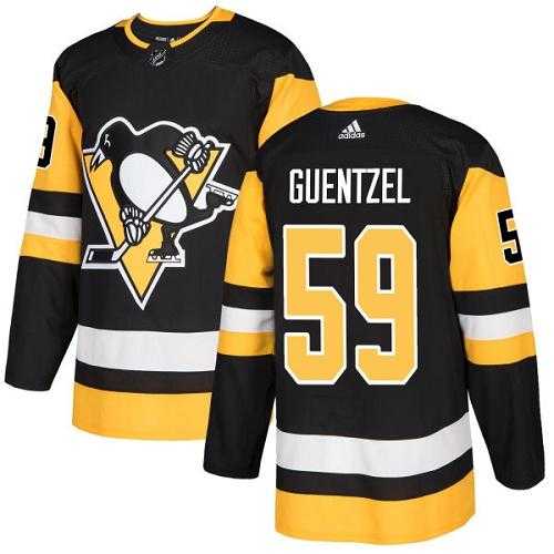Youth Adidas Pittsburgh Penguins #59 Jake Guentzel Black Home Authentic Stitched NHL