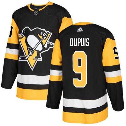 Youth Adidas Pittsburgh Penguins #9 Pascal Dupuis Black Home Authentic Stitched NHL