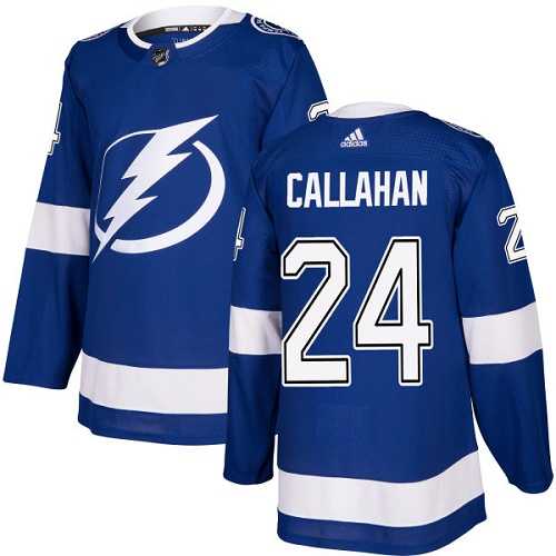 Youth Adidas Tampa Bay Lightning #24 Ryan Callahan Blue Home Authentic Stitched NHL Jersey