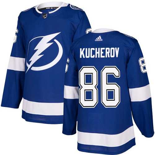 Youth Adidas Tampa Bay Lightning #86 Nikita Kucherov Blue Home Authentic Stitched NHL Jersey