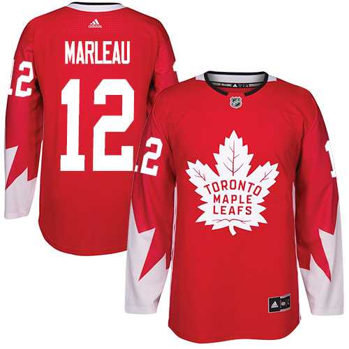 Youth Adidas Toronto Maple Leafs #12 Patrick Marleau Red Team Canada Authentic Stitched NHL