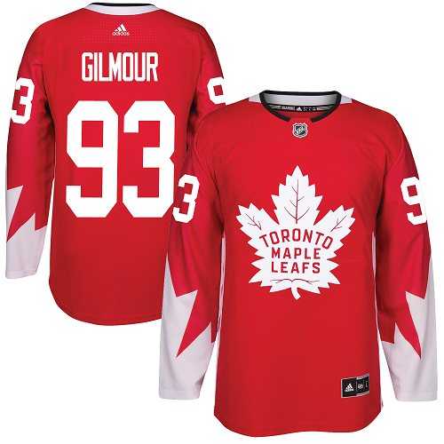 Youth Adidas Toronto Maple Leafs #93 Doug Gilmour Red Team Canada Authentic Stitched NHL