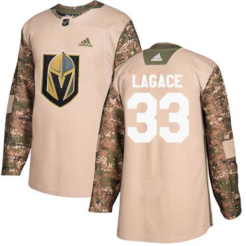 Youth Adidas Vegas Golden Knights #33 Maxime Lagace Camo Authentic 2017 Veterans Day Stitched NHL Jersey