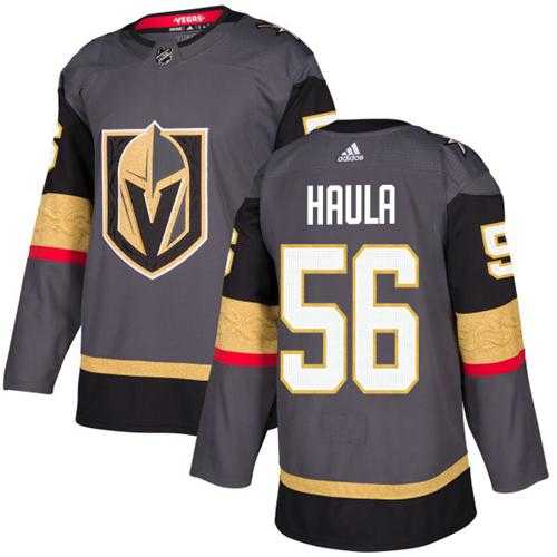 Youth Adidas Vegas Golden Knights #56 Erik Haula Grey Home Authentic Stitched NHL