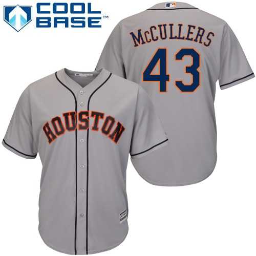 Youth Houston Astros #43 Lance McCullers Grey Cool Base Stitched MLB Jersey