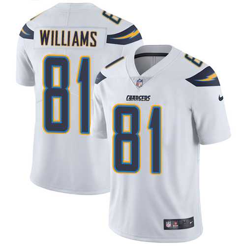 Youth Los Angeles Chargers #81 Mike Williams White Stitched NFL Vapor Untouchable Limited Jersey