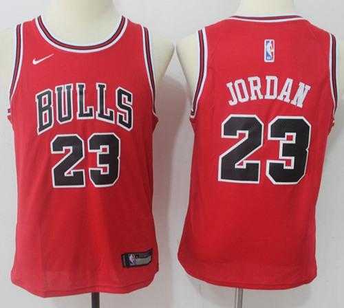 Youth Nike Chicago Bulls #23 Michael Jordan Red NBA Swingman Jersey