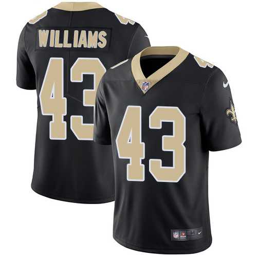 Youth Nike New Orleans Saints #43 Marcus Williams Black Team Color Stitched NFL Vapor Untouchable Limited Jersey