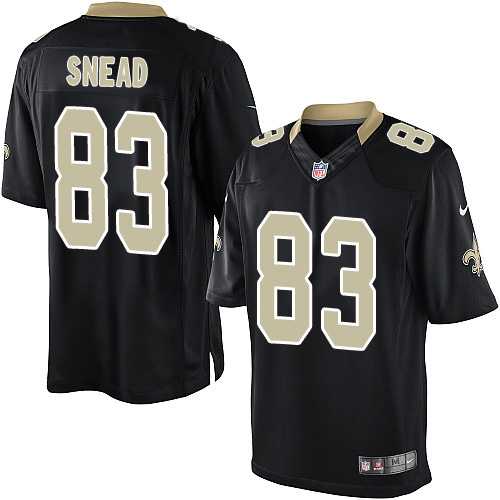 Youth Nike New Orleans Saints #83 Willie Snead Limited Black Team Color Nike NFL