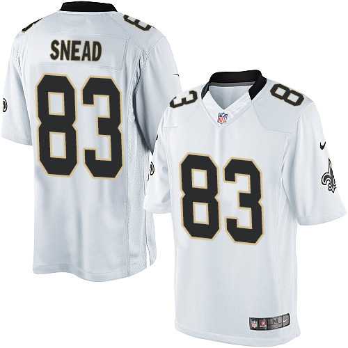 Youth Nike New Orleans Saints #83 Willie Snead Limited White Nike NFL