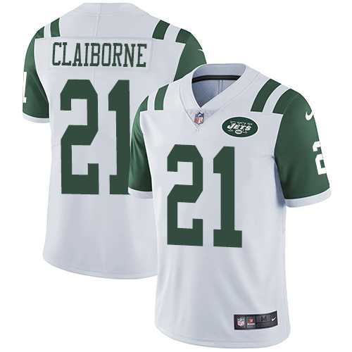 Youth Nike New York Jets #21 Morris Claiborne White Vapor Untouchable Limited Player Nike NFL