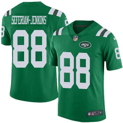 Youth Nike New York Jets #88 Austin Seferian-Jenkins Green Stitched NFL Limited Rush Jersey