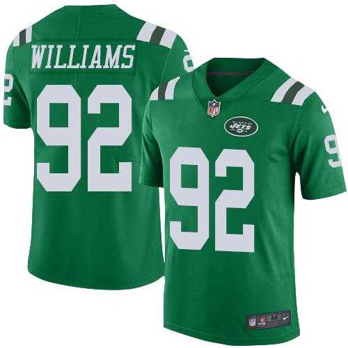 Youth Nike New York Jets #92 Leonard Williams Green Stitched NFL Limited Rush Jersey
