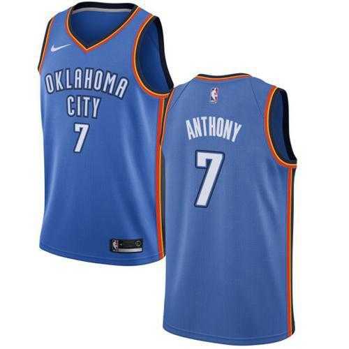 Youth Nike Oklahoma City Thunder #7 Carmelo Anthony Blue NBA Swingman Jersey