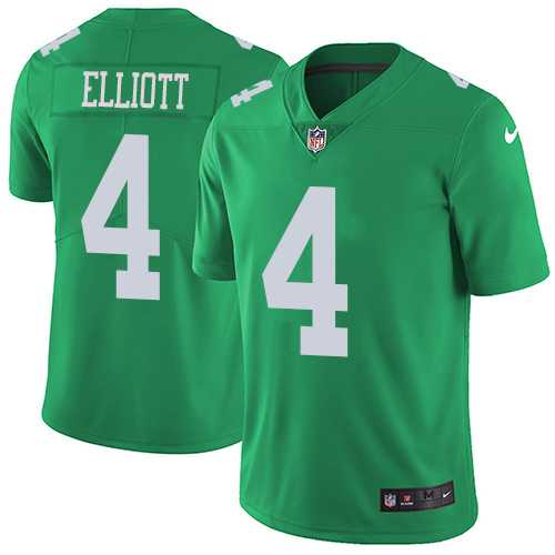 Youth Nike Philadelphia Eagles #4 Jake Elliott Green Stitched NFL Limited Rush Jersey