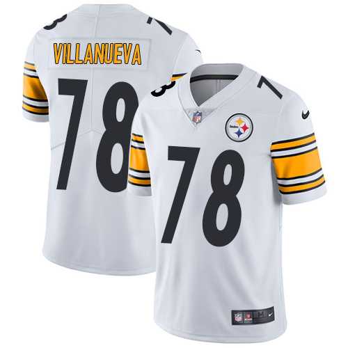 Youth Nike Pittsburgh Steelers #78 Alejandro Villanueva White Stitched NFL Vapor Untouchable Limited Jersey
