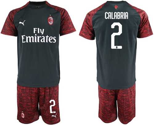AC Milan #2 Calabria Third Soccer Club Jersey