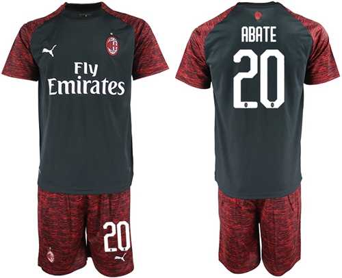 AC Milan #20 Abate Third Soccer Club Jersey