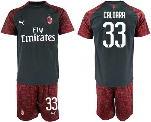 AC Milan #33 Caldara Third Soccer Club Jersey
