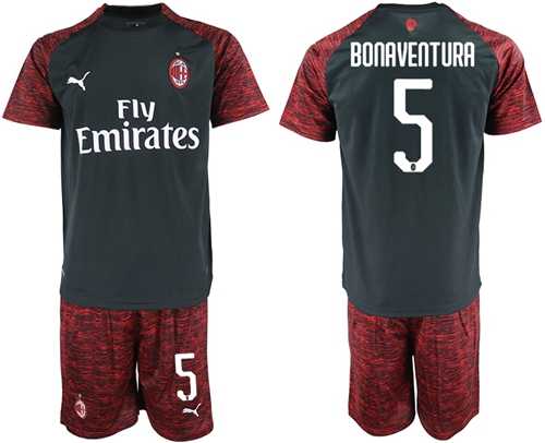 AC Milan #5 Bonaventura Third Soccer Club Jersey