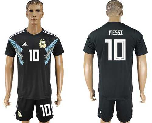 Argentina #10 Messi Away Soccer Country Jersey