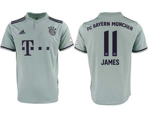 Bayern Munchen #11 James Away Soccer Club Jersey