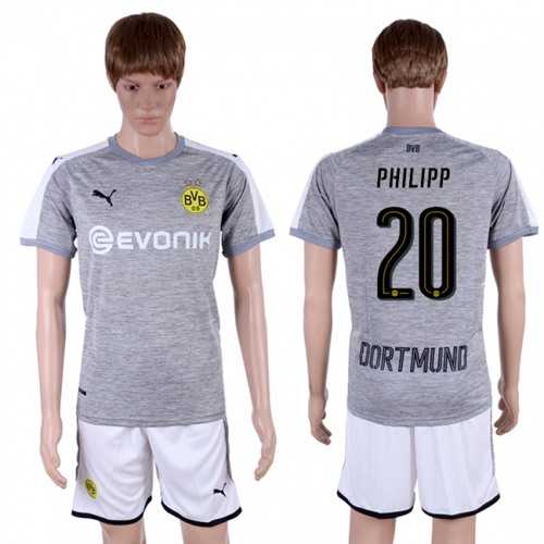 Dortmund #20 Philipp Grey Soccer Club Jersey