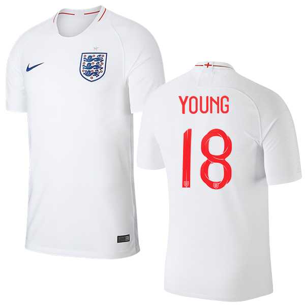 England #18 Young Home Thai Version Soccer Country Jersey