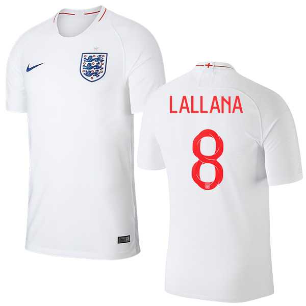 England #8 Lallana Home Thai Version Soccer Country Jersey