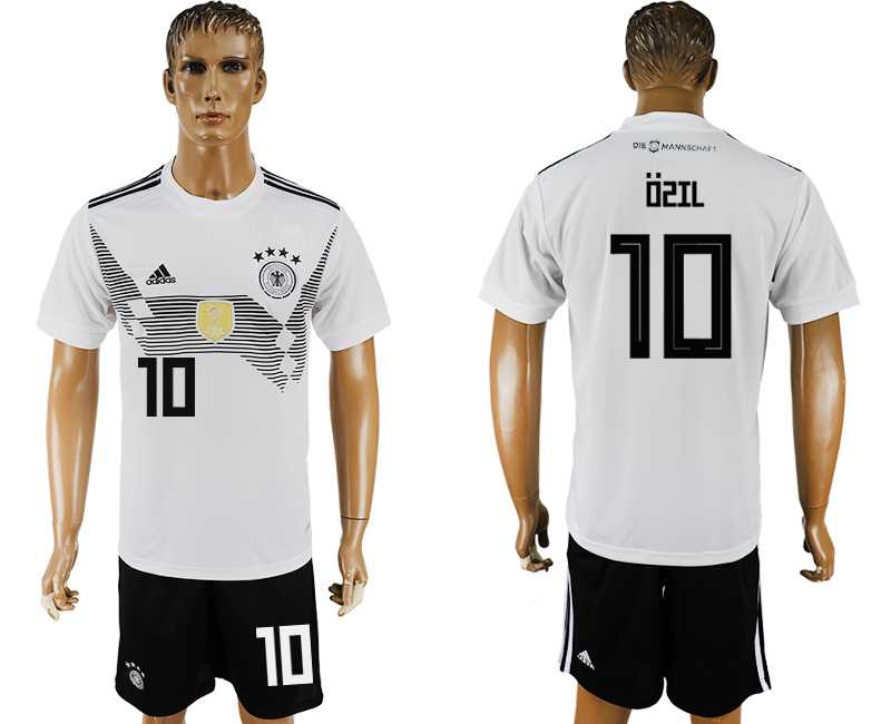 Germany #10 OZIL Home 2018 FIFA World Cup Soccer Jersey