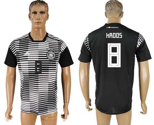 Germany #8 Kroos Black Soccer Country Jersey