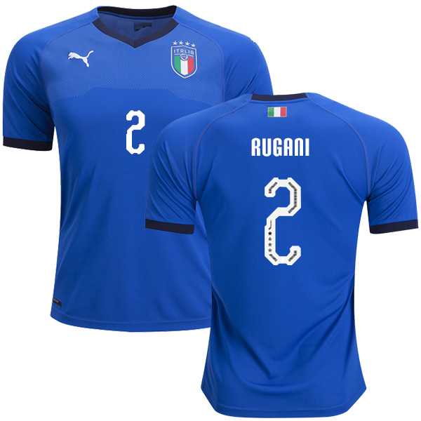Italy #2 Rugani Home Soccer Country Jersey