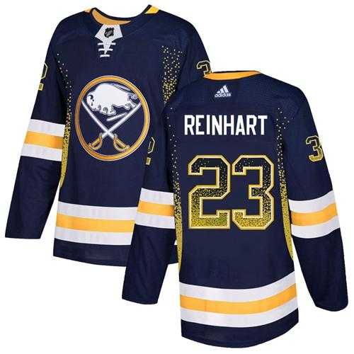 Men's Adidas Buffalo Sabres #23 Sam Reinhart Navy Blue Home Authentic Drift Fashion Stitched NHL Jersey