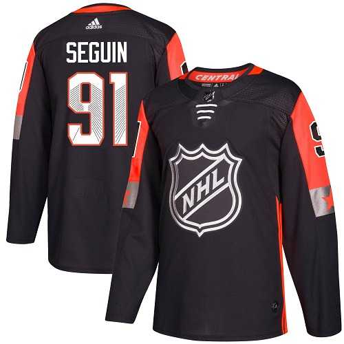 Men's Adidas Dallas Stars #91 Tyler Seguin Black 2018 All-Star Central Division Authentic Stitched NHL