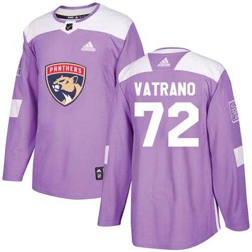 Men's Adidas Florida Panthers #72 Frank Vatrano Purple Authentic Fights Cancer Stitched NHL Jersey
