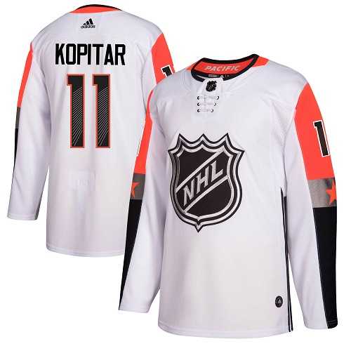 Men's Adidas Los Angeles Kings #11 Anze Kopitar White 2018 All-Star Pacific Division Authentic Stitched NHL