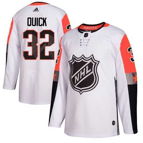 Men's Adidas Los Angeles Kings #32 Jonathan Quick White 2018 All-Star Pacific Division Authentic Stitched NHL