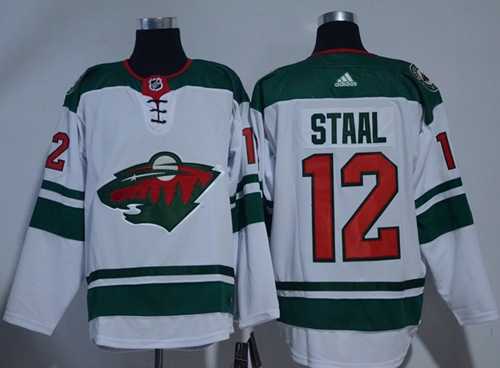 Men's Adidas Minnesota Wild #12 Eric Staal White Road Authentic Stitched NHL Jersey